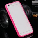 I6 Candy Color Case Fashion Mat Pc + Tpu Frame Clear Cover For Iph 32303226521-6-rose