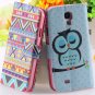 Colorful Mat Pattern Wallet Case For Samsung Galaxy S4 I9500 S5 I9 1925779940-14-S5 hot pink crown