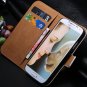 Genuine Korea Style Ultra Thin Leather Case For Samsung Galaxy S4 1850888618-2-blue for S4 Mini