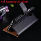 S4 Mini Genuine Leather Case For Samsung Galaxy S4 Mini I9190 Flip 1850946514-1-black