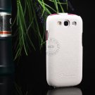 Hot 100% Cowhide Leather Cover For Samsung Galaxy S3 I9300 Genuine 1064135466-2-White