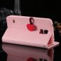 S5 S4 Cute Wallet Book Case Flip With Heart Shape Magnetic Buckle 1878960233-3-mint green for S4