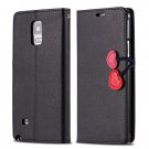 Heart Magnetic Buckle Flip Case For Samsung Galaxy Note 4 Cell Pho 32242580594-2-black