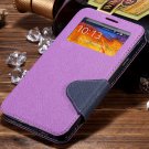 For Note 3 View Case Flip Cell Phone Cover For Samsung Galaxy Note 1961185459-4-purple