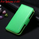 4S 5S Luxury Pu Leather Case Photo Frame Flip Cover For Iphone 5 5 1330267603-19-green  for 4s