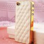 Luxury Gold Pu Leather Case For Iphone 5 5S 5G / 4 4S 4G Sheep Gri 1809974110-2-5s silver and white