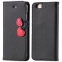 Top Quality Lovable Heart Stand Case For Iphone 5 5S 5G Pu Leather 1035910041-2-grass green for 5S