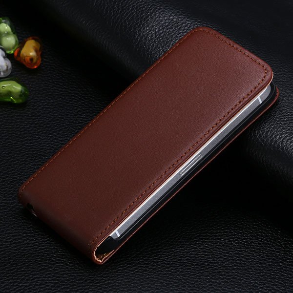 5S Flip Genuine Leather Case For Iphone 5 5S 5G Full Protective Sk 1793744595-3-brown