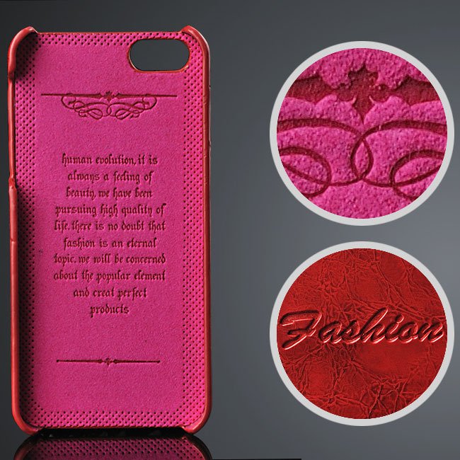 Luxury Slim Card Bag Case For Iphone 5 5S 5G Back Cover With Good 32251954570-5-red