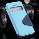 Window Display View Case For Iphone 5 5S 5G Flip Pu Leather Cover  1927251282-6-sky blue