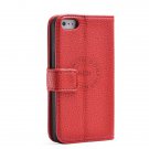 Luxury Wallet Leather Case For Iphone 5 5S 5G Original Cover With  1001913456-3-red