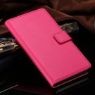 Luxury Genuine Leather Case For Sony-Ericsson Xperia Z2 (L50) D650 1821687771-3-hot pink