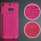 M8 Genuine Leather Case Card Slot Back Cover For Htc One M8 Premiu 32268354864-5-hot pink