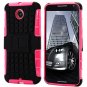For Nexus 6 Heavy Duty Armor Case Combo Hybrid Cover For Google Ne 32295080159-5-orange