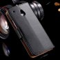 For Htc One Mini Luxury Genuine Leather Case Flip Wallet Cover For 32288871960-1-black