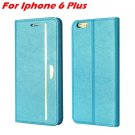 Luxury Fashion High Quality Leather Case For Iphone 6 Flip Case St 2055637345-2-Blue For I6 Plus