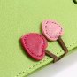 Newest Girl'S Cute Cherry Leather Case For Iphone 6 & Iphone 6 Plu 32214517740-10-Green  For I6 Plus