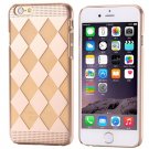 Ultra Thin Clear Crystal Pc Hard Transparent Case For Iphone 6 4.7 32222317027-1-Gold Diamond