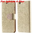 For Iphone 6 Case Gold Luxury Bling Diamond Leather Case For Iphon 32258181305-9-Gold For I6 Plus