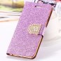 For Iphone 6 Case Gold Luxury Bling Diamond Leather Case For Iphon 32258181305-13-Pink For I6 Plus