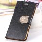 For Iphone 6 Case Gold Luxury Bling Diamond Leather Case For Iphon 32258181305-14-Black For I6 Plus