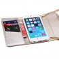 Luxury Bling Crystal Diamond Pu Leather Case For Iphone 6 4.7"" Fli 32256612559-5-Black