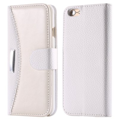 Luxury Business Style Slim Flip Leather Case For Iphone 6 Hybrid S 32254198817-2-White