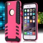 Luxury Rocket High Quality Pc+Tpu Hybrid Hard Case For Iphone 6 Pl 32255559642-2-Hot Pink For I6