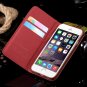 For Iphone6 Plus Leather Case Retro Luxury Handmade Waving Leather 32265433686-3-Red