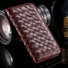 For Iphone6 Plus Leather Case Retro Luxury Handmade Waving Leather 32265433686-5-Brown