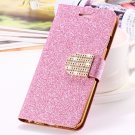 2015 New Arrival Luxury Shiny Gold Diamond Leather Case For Iphone 32267710327-6-Pink