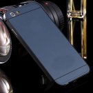 New Arrival Gold Metal Frame + Acrylic Hard Back Hybrid Case For I 32290073692-1-Navy Blue