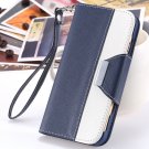 New Arrival Purple Retro Pu Leather Flip Case For Iphone 6 Plus St 2054258984-4-Dark Blue and White