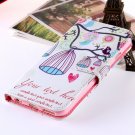 Girl'S Cute Pink Leather Case For Iphone 6 Plus Flip Cases Stand C 32254589707-4-Brid Cage