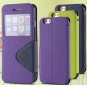 New Arrival Pu Leather Case View Window Flip Stand Wallet For Ipho 32255188926-3-Purple