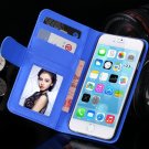 2014 Hot Retro Photo Frame Flip Pu Leather Case For Iphone 6 Plus  32213753290-5-Blue