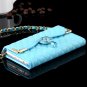 For Iphone 6 Plus Wallet Case Retro Luxury Shiny Gold Diamond Grid 32267999985-2-White