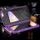 2015 Fashion Lady Necessary 3D Water Pattern Flip Pu Leather Case  32278322685-3-Purple