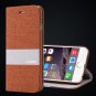 For Iphone 6 5.5 Wallet Case Linen Soft Feeling Pu Leather Case Fo 32274916315-2-Brown