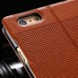 Luxury Retro Red Grid Pattern Pu Flip Leather Case For Apple Iphon 32226170304-11-Gold