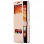 For Hongmi Note Smart Case Luxury Soft Silk Pu Leather Case For Xi 32283801504-5-Hot Pink