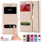 For Xiaomi4 Window View Cases Gold Retro Luxury Soft Silk Pu Leath 32284027604-1-Black