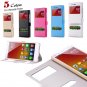 For Xiaomi4 Window View Cases Gold Retro Luxury Soft Silk Pu Leath 32284027604-1-Black