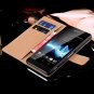 Z2 Leather Case Brown Luxury Pu Wallet Leather Case For Sony Xperi 32267464565-6-Orange