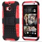 Retro Luxury Hard Pc + Soft Silicone Hybrid Case For Htc One M8 Ki 32294277993-4-Blue