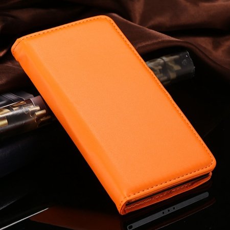 For Xperia Z2 Stand Wallet Case Vintage Luxury Plain Pu Leather Ca 32271440290-10-Orange