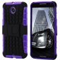 For Nexus 6 Hard Back Case Unique Slip-Proof Tough Kick-Stand Case 32294450416-5-Orange