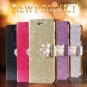Luxury Bling Diamond Leather Case For Iphone 6 4.7Inch Full Flip C 32246663590-5-silver