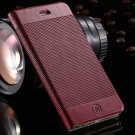 Luxury Grid Structure Full Cell Phone Cover For Iphone 6 4.7Inch S 32214148080-6-Burgundy