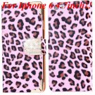 For Iphone 6 Bling Diamond Leather Case Flip Leopard Full Cover Fo 32258215017-2-pink for iphone 6